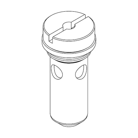 Central Brass Cylinder Sub-Unit with Gasket, Polished Chrome G-1043-C